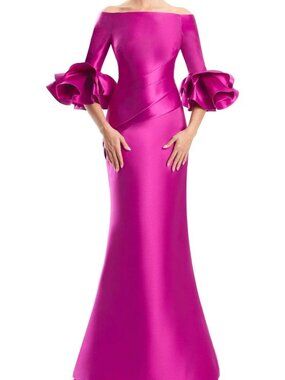 NWT Alexander by Daymor 1758S23 Mother of the Bride Dress Fuchsia Size 2 and 10